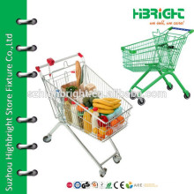 High quality colorful supermarket metallic shopping cart